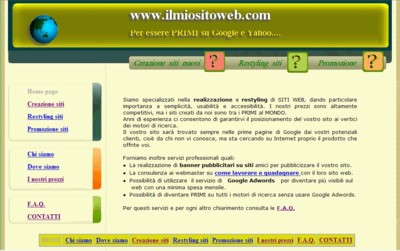 	Webmaster creazione siti